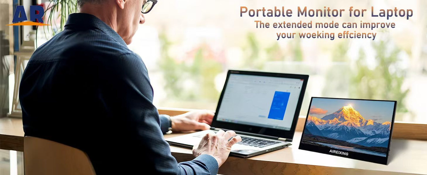11.6" Portable Monitor 1080P FHD IPS Panel second screen for Laptop Mac Xbox PS4/5 Switch Display Type-c interface