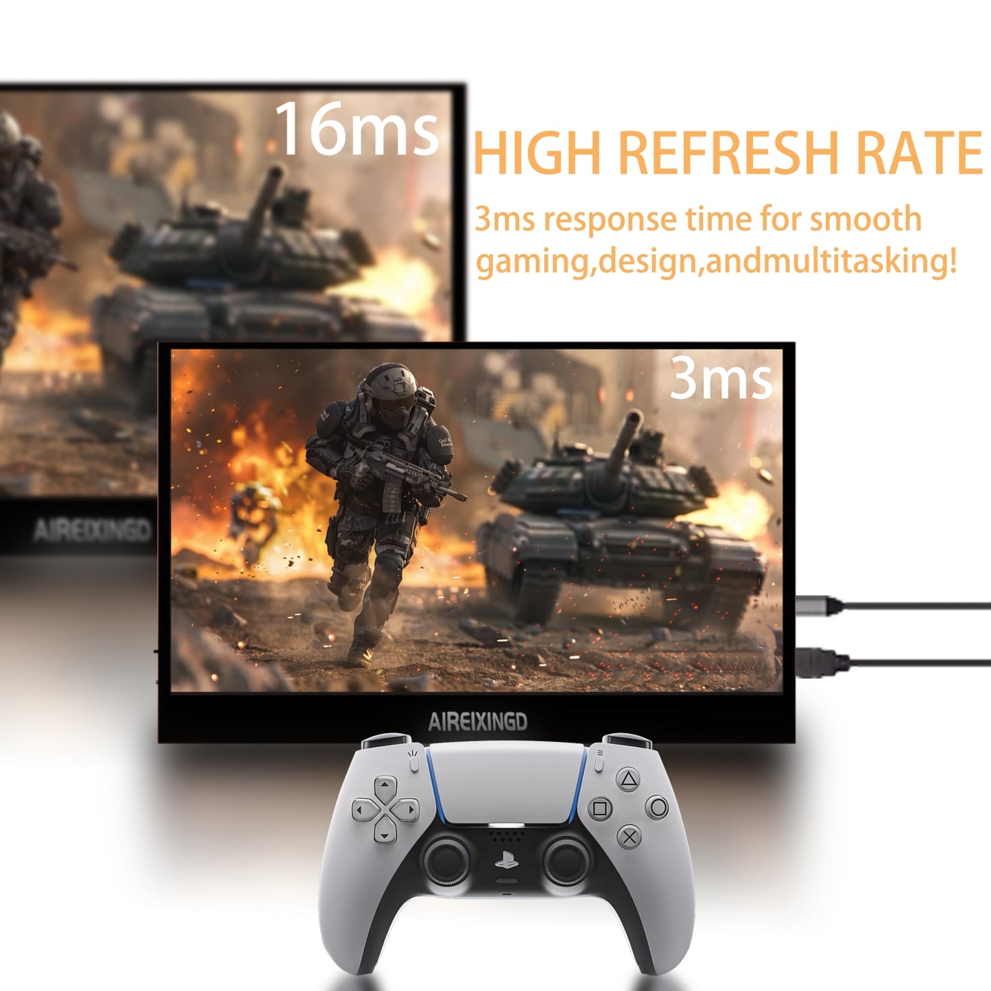 11.6 inch Portable monitor HD 1366X768 lcd display TFT gaming monitor for pc Raspberry Pi Laptop PS4 Xbox360 switch HDMI-Compatible