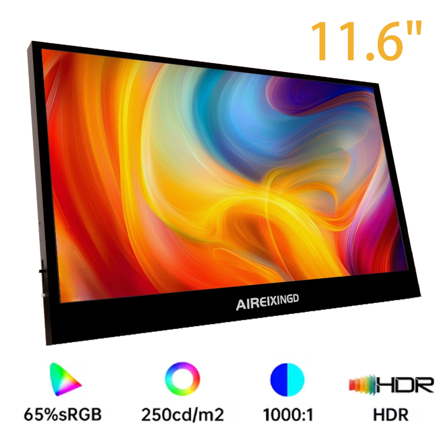 11.6 inch Portable monitor HD 1366X768 lcd display TFT gaming monitor for pc Raspberry Pi Laptop PS4 Xbox360 switch HDMI-Compatible