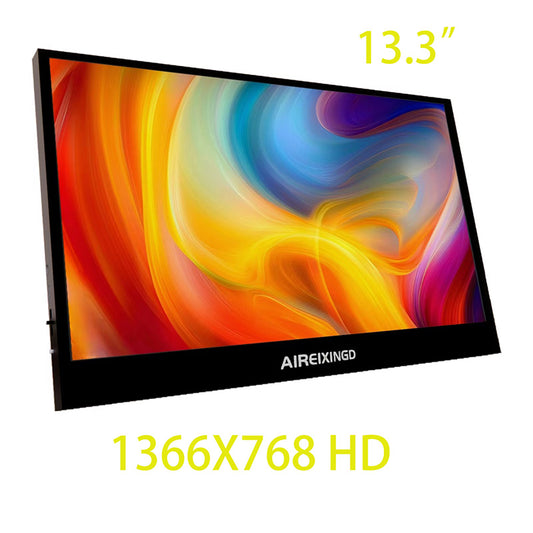 13.3" Portable Monitor 768P TN Panel USB C HDMI Second Screen for Laptop Mac PC Xbox Switch PS